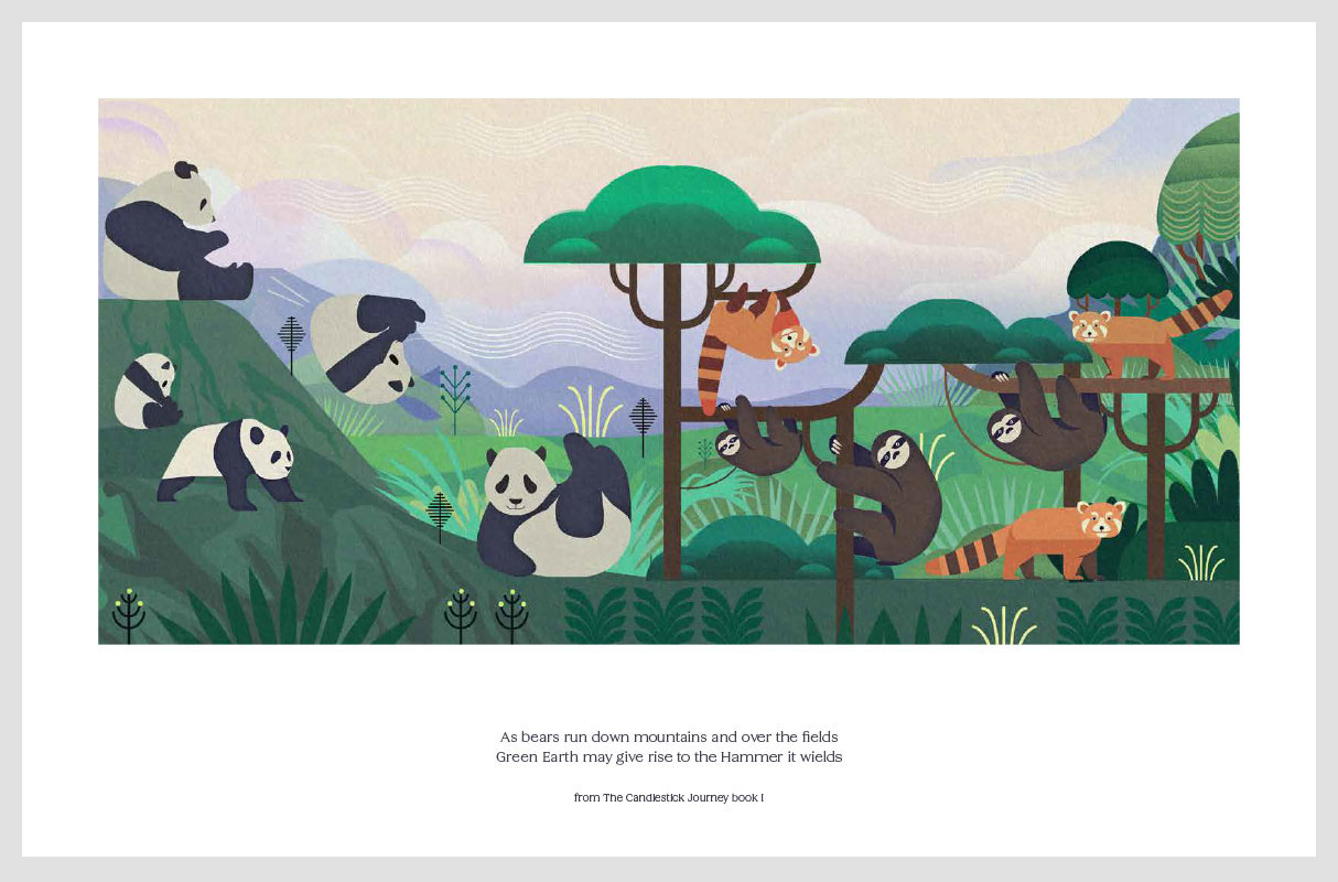 Down the Mountain Print